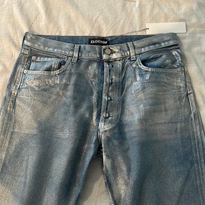 BRAND NEW NEVER WORN EB DENIM HIS & HERS SILVER JEANS